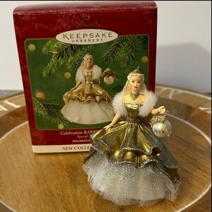 Hallmark Keepsake Barbie Ornament in box first in Celebration series Y2K
